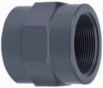PVC schroefbus 32mm x ¾" binnendraad PN16mm