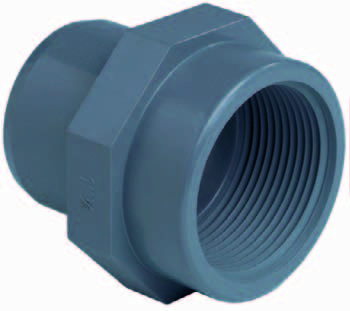PVC inzetschroefbus Ø32mm x 1" binnendraad PN16mm