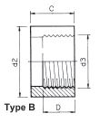 PVC lijmring 63mm x 1½" binnendraad PN16mm, miniatuur 3