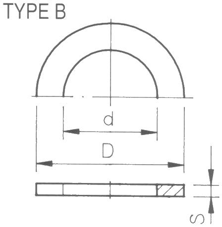 Afdichtring EPDM 45 x 34 x 3 voor 1½" kap — detailaanzicht Vijverfolie EPDM