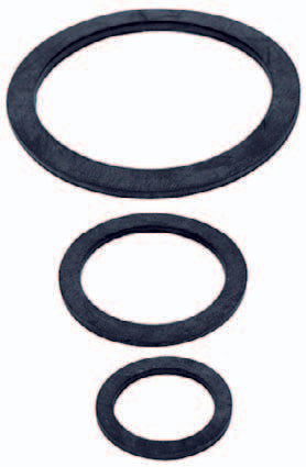 Afdichtring EPDM 45 x 34 x 3 voor 1½" kap — Vijverfolie EPDM bij Vijvercentrum