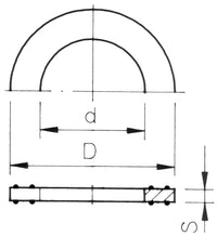 Afdichtring EPDM profiel ¾", miniatuur 3