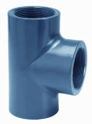 PVC T-stuk 2" binnendraad PN16