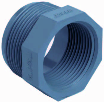 PVC verloopring 1¼" buitendraad x 1" binnendraad PN16