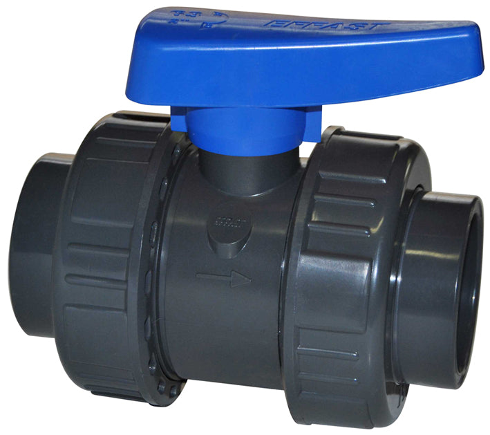 PVC kogelkraan 20mm lijm PN16, detailaanzicht Kogelkraan