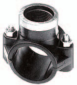Aanboorzadel 25mm x ½" binnendraad + RVS ring