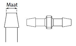 PP aansluittule recht 7,9mm