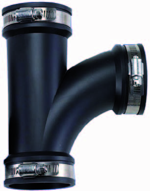 Flexibel T-stuk 3" / 90mm