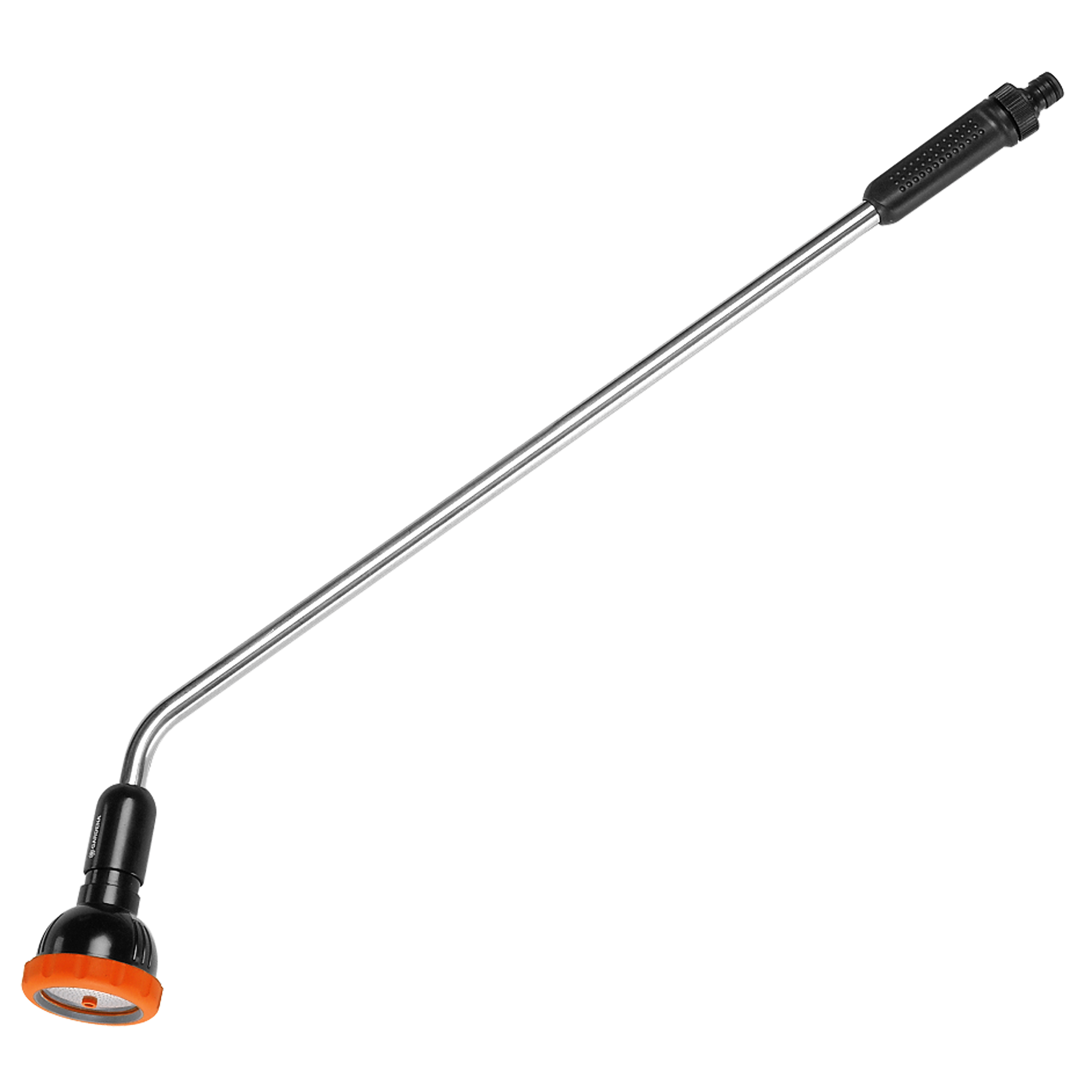 Side view of a Gardena watering wand with adjustable nozzle.