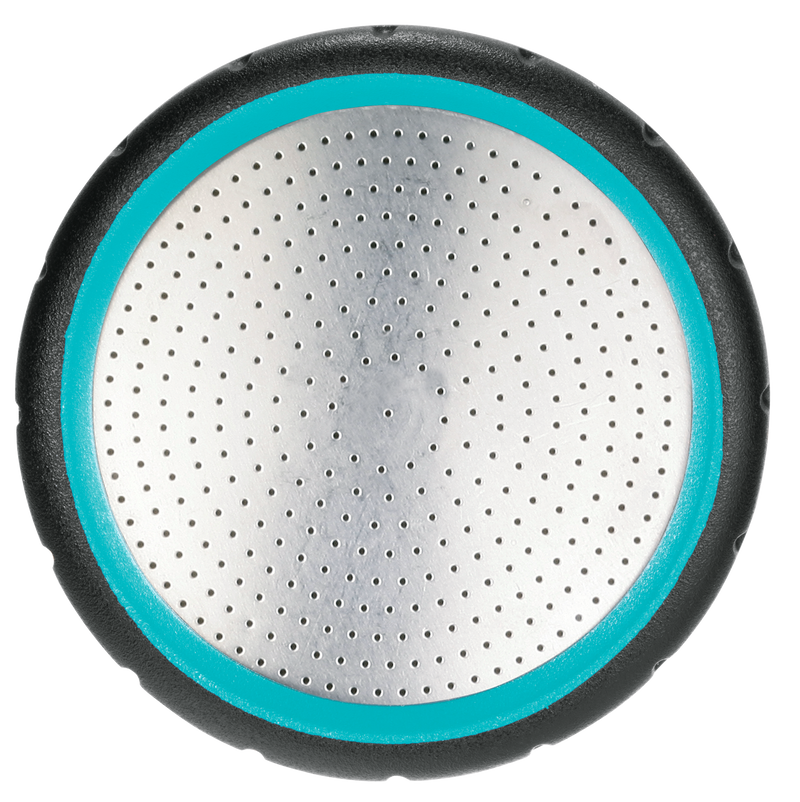 Top view of a Gardena garden shower spray head with perforated metal surface., afbeelding 2 Onderhoudsproduct