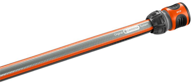 Gardena garden hose with a stop valve, showcasing its durable design., afbeelding 2 Slangkoppelingen