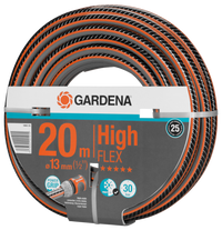 Front view of a Gardena 20m High Flex garden hose with Power Grip feature., miniatuur 2