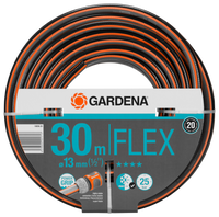 Front view of a Gardena 30-meter Flex garden hose with Power Grip feature., miniatuur 1
