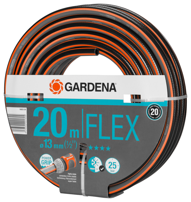 Gardena Flex hose, 20 meters long, with Power Grip and 25 bar pressure rating., detailaanzicht Vijverslang