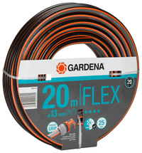 Front view of a Gardena FLEX garden hose, 20m length with Power Grip feature., miniatuur 3