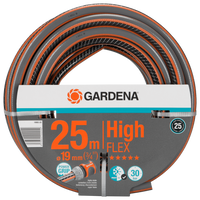 Front view of a Gardena High Flex garden hose, 25 meters long, with Power Grip technology., miniatuur 1