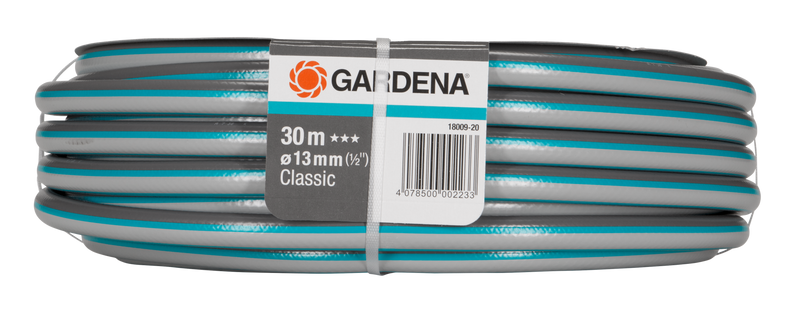 Front view of a Gardena Classic garden hose, 30 meters long with 13 mm diameter., afbeelding 4 Vijverslang