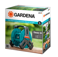 Gardena Classic 50 hose reel packaging showcasing product features and usage scenarios., miniatuur 3