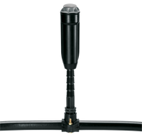 Front view of a garden irrigation sprinkler head attached to a pipe., miniatuur 2