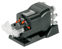 Front view of a Gardena water distributor with multiple hose connections., miniatuur 2