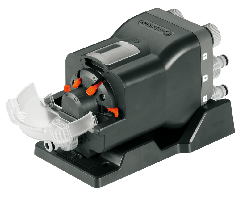 Front view of a Gardena water distributor with multiple hose connections., afbeelding 2 Onderhoudsproduct