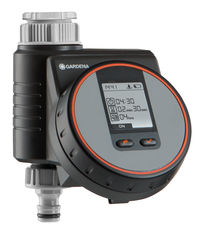 Front view of a Gardena water timer with digital display., miniatuur 1
