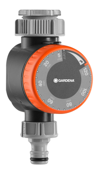 Front view of a Gardena water timer with adjustable settings., miniatuur 2