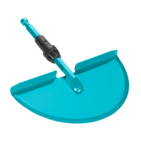 Top view of a Gardena garden tool attachment with a curved blade., miniatuur 2