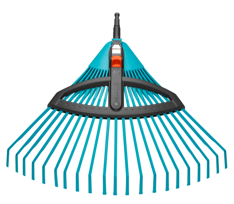 Front view of a Gardena garden rake with adjustable tines., afbeelding 2 Onderhoudsproduct