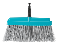 Front view of a garden broom head with bristles., miniatuur 2