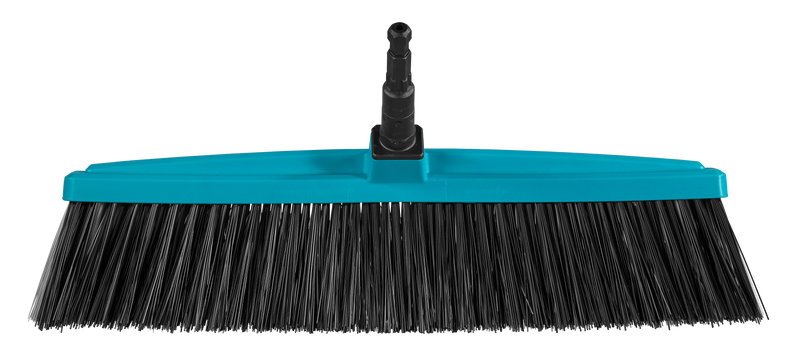 Front view of a broom head with bristles and a connector for a handle., afbeelding 3 Onderhoudsproduct