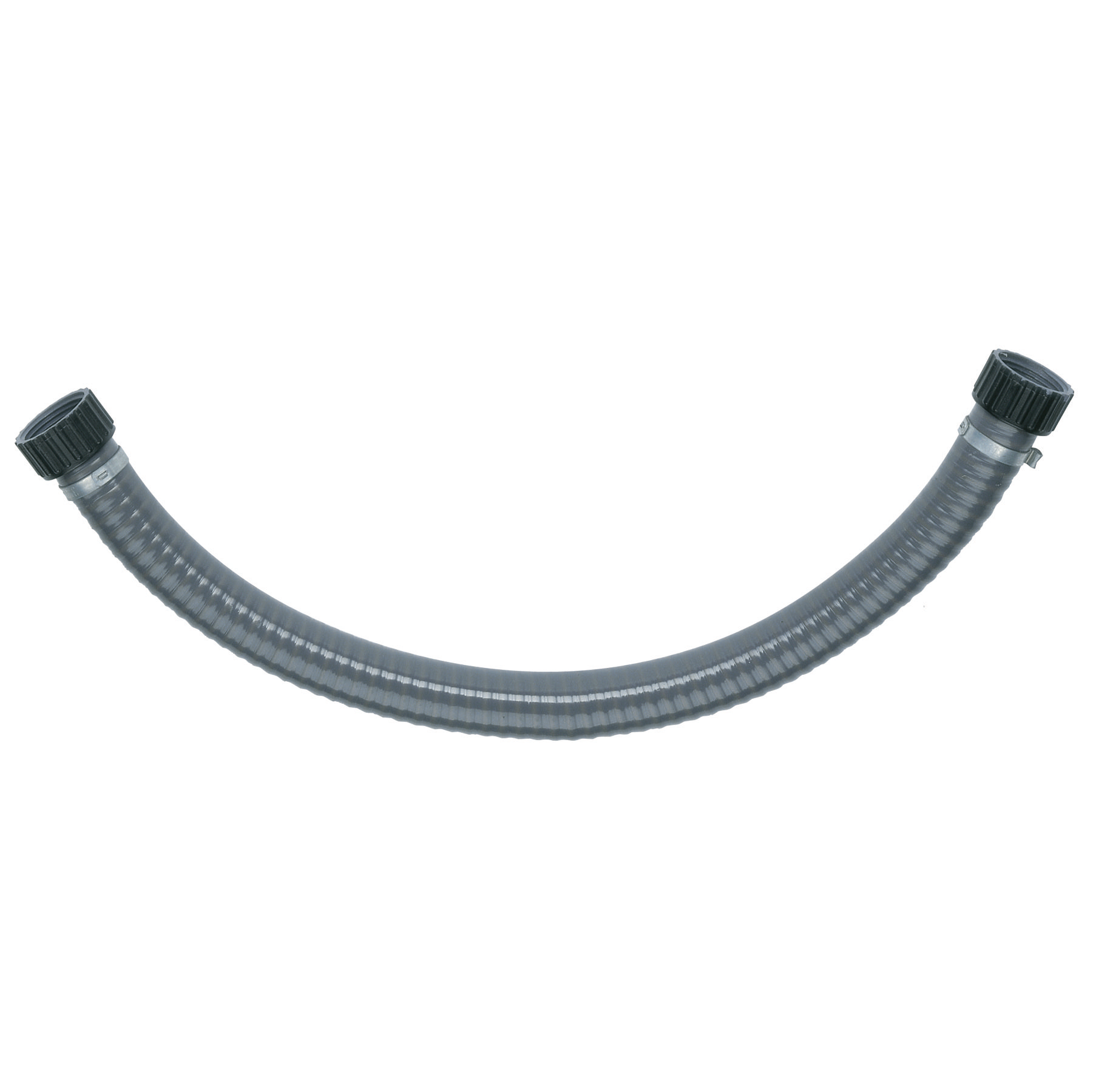 Flexible hose with connectors on both ends, suitable for various applications.