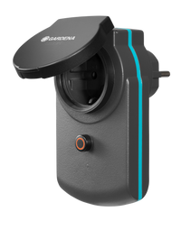 Front view of a Gardena smart plug with an open cover, showcasing its design., miniatuur 4