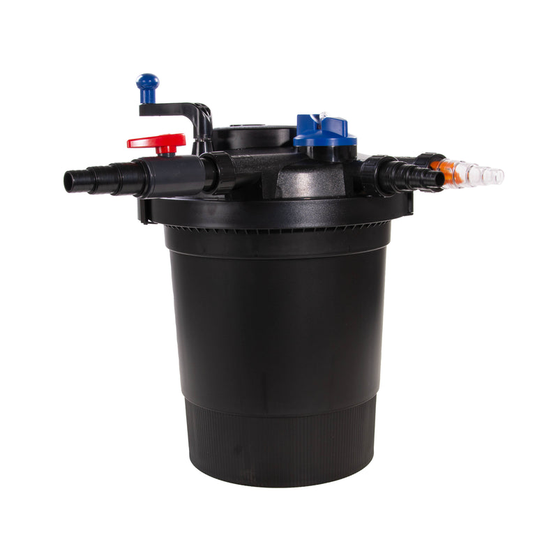 AquaForte GPF-10000 drukfilter met UV-C in groen - afbeelding 2, detailaanzicht Drukfilter