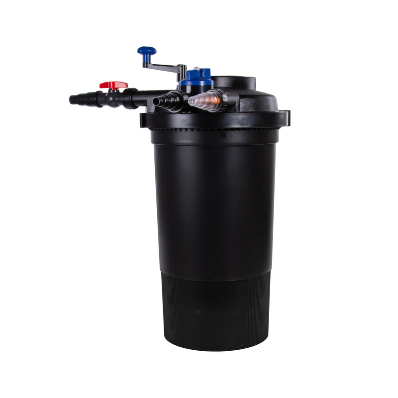 AquaForte GPF-15000 drukfilter met UV-C in groen - afbeelding 2, detailaanzicht Drukfilter