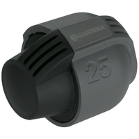 Front view of a Gardena hose connector with the number 25 embossed., miniatuur 2
