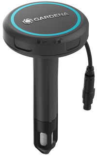 Front view of a Gardena soil moisture sensor with cable attachment., miniatuur 1
