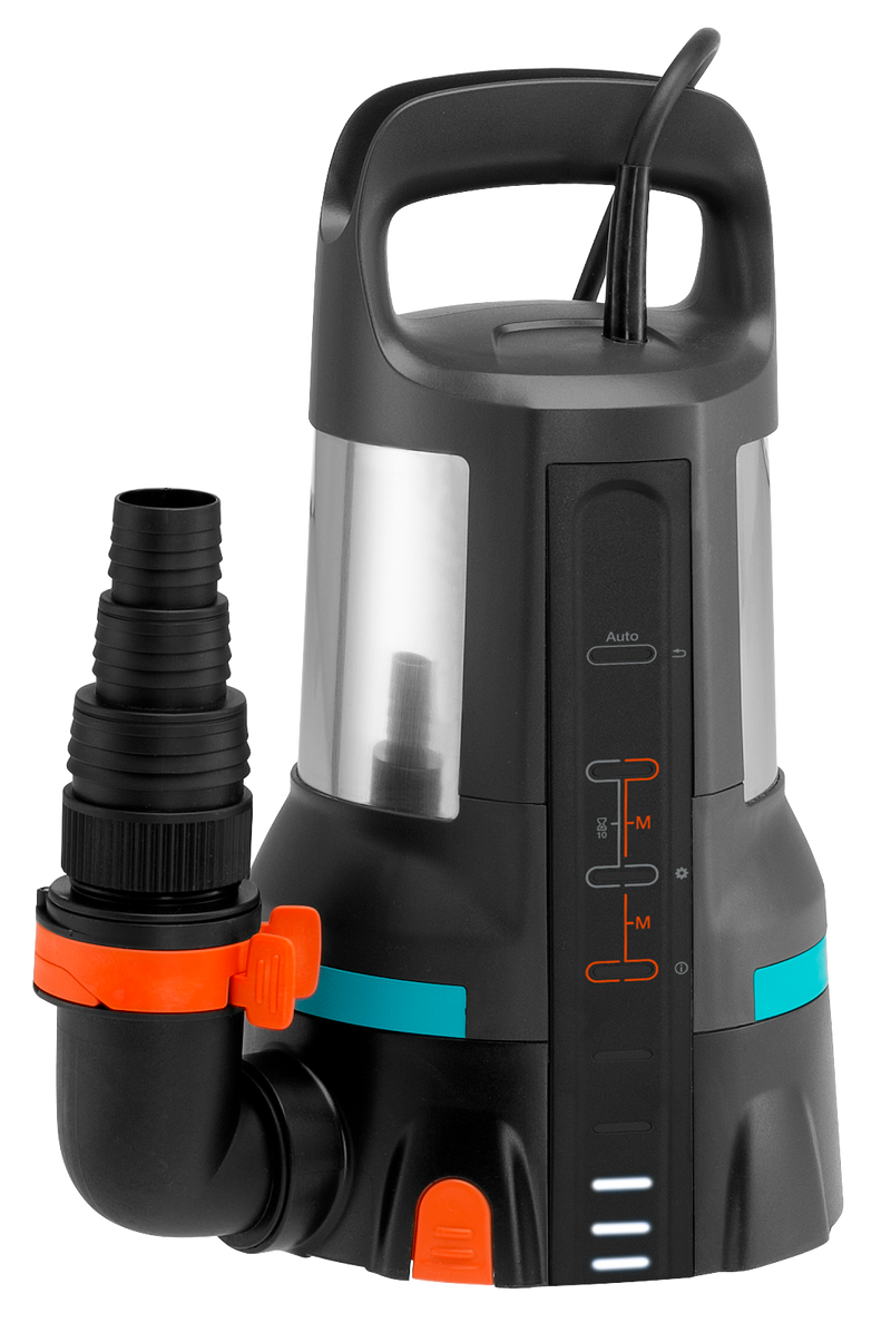 Front view of a water pump with adjustable settings and handle., afbeelding 2 Dompelpomp
