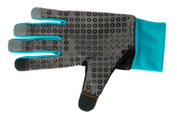 Top view of a work glove with textured grip and reinforced fingertips., miniatuur 2