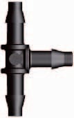 Verbinder T-stuk 4 x 4 x 4mm tule