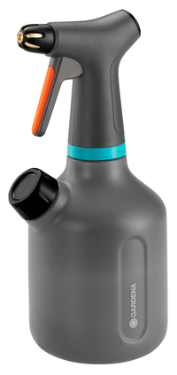 Front view of a Gardena spray bottle with ergonomic handle and nozzle., miniatuur 2