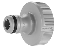 Front view of a Gardena hose connector with ASA marking., miniatuur 1