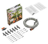 Gardena garden irrigation kit including hose, connectors, and instruction manual., miniatuur 3