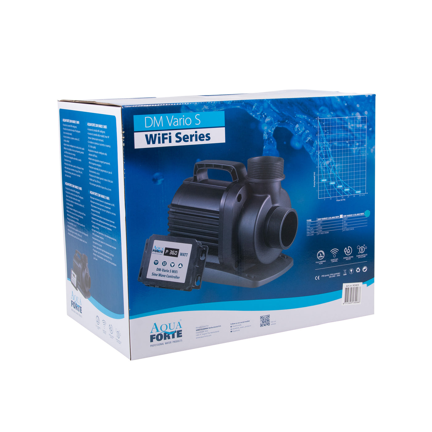 AquaForte DM Vario 35000 WiFi vijverpomp