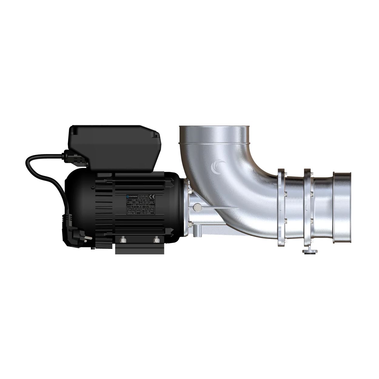 FlowFriend Pro PP100/22 vijverpomp RVS 316L - zijkant links