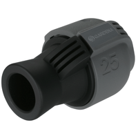 Front view of a Gardena hose connector with a visible '25' marking., miniatuur 1