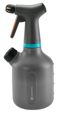 Front view of a Gardena spray bottle with ergonomic handle and nozzle., miniatuur 1