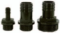 PP slangpilaar ½" buitendraad x 19mm tule