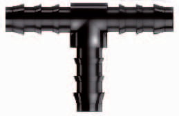 PP T-stuk 25x25x25 mm slangtule - gelijke vertakking voor 25 mm slang | Fluidra productafbeelding