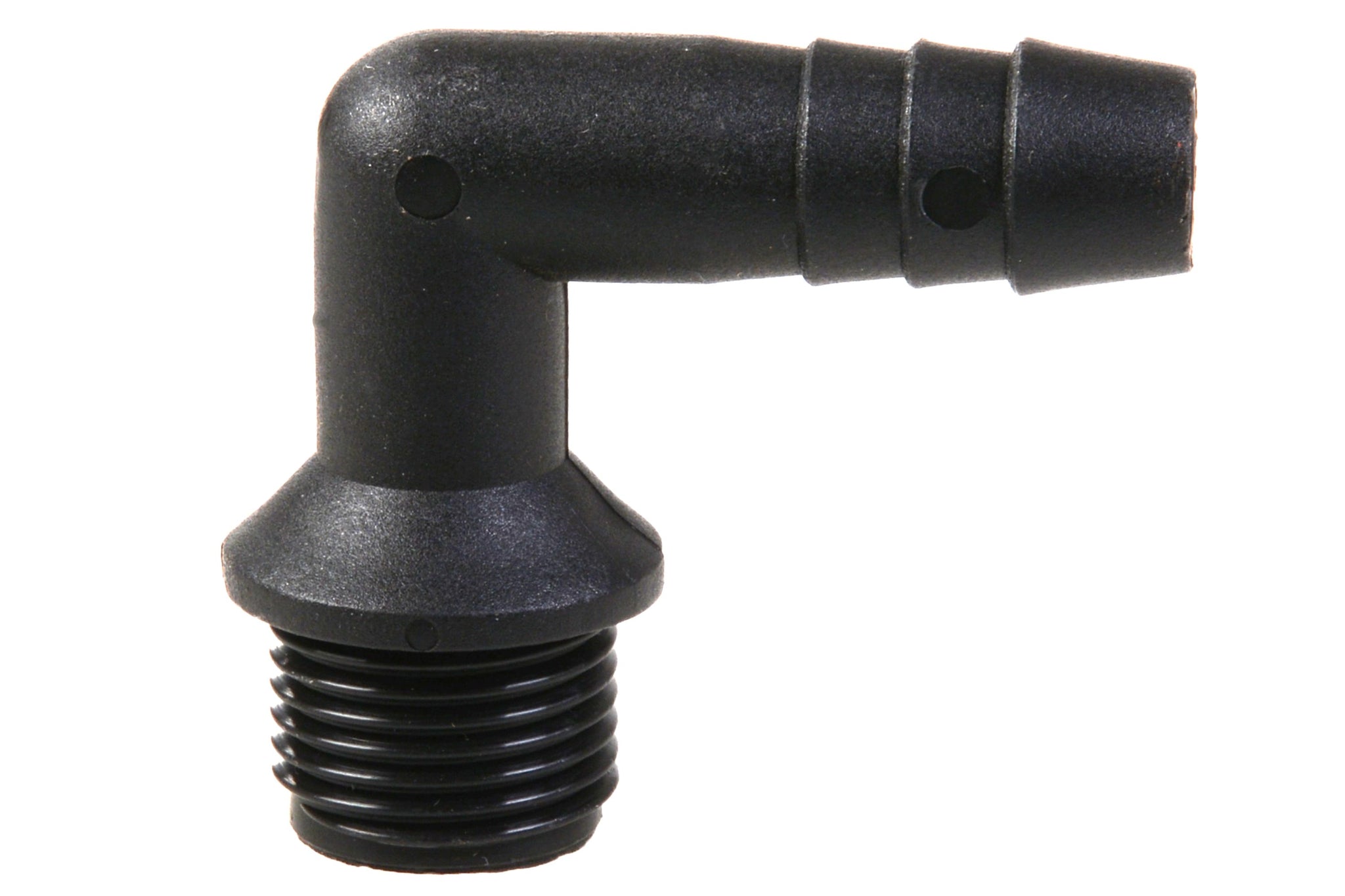 PP slangpilaar 90° ½" buitendraad x 13mm tule